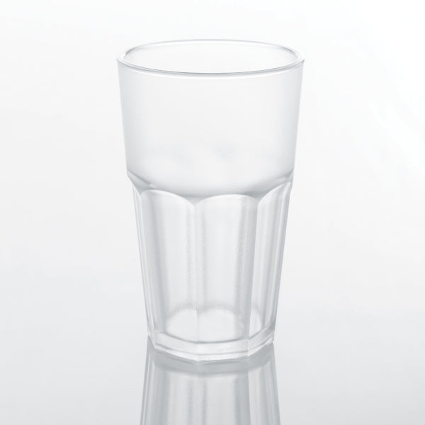 Şeffaf Premium Kumlu Bardak, 400 ML