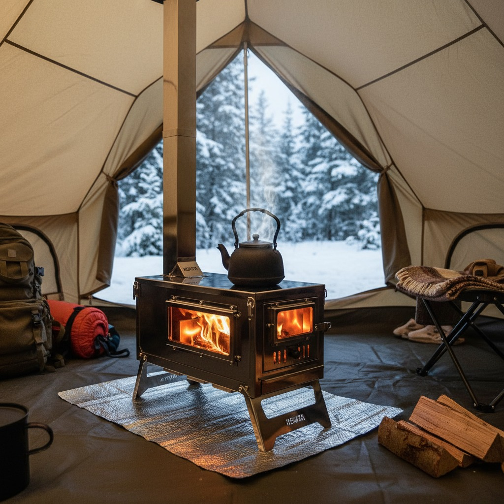 Remta Paslanmaz Çelik Kuzineli Kamp Çadır Sobası - KM01