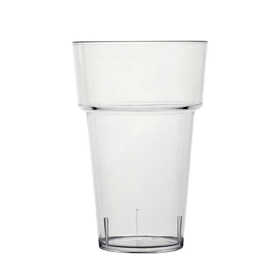 Şeffaf Vondel Eko Bardak, 250+ ML