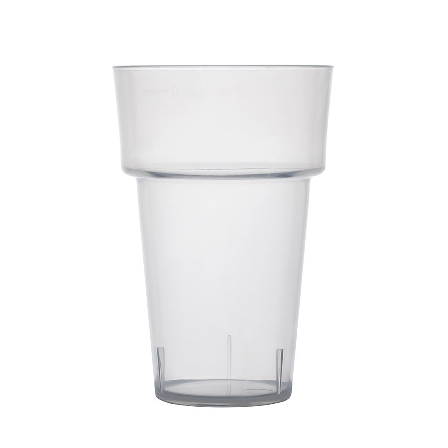 Şeffaf Vondel Eko Bardak, 250+ ML