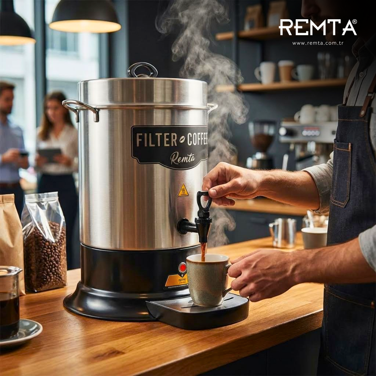 Remta 160 Fincan Filtre Kahve Otomatı