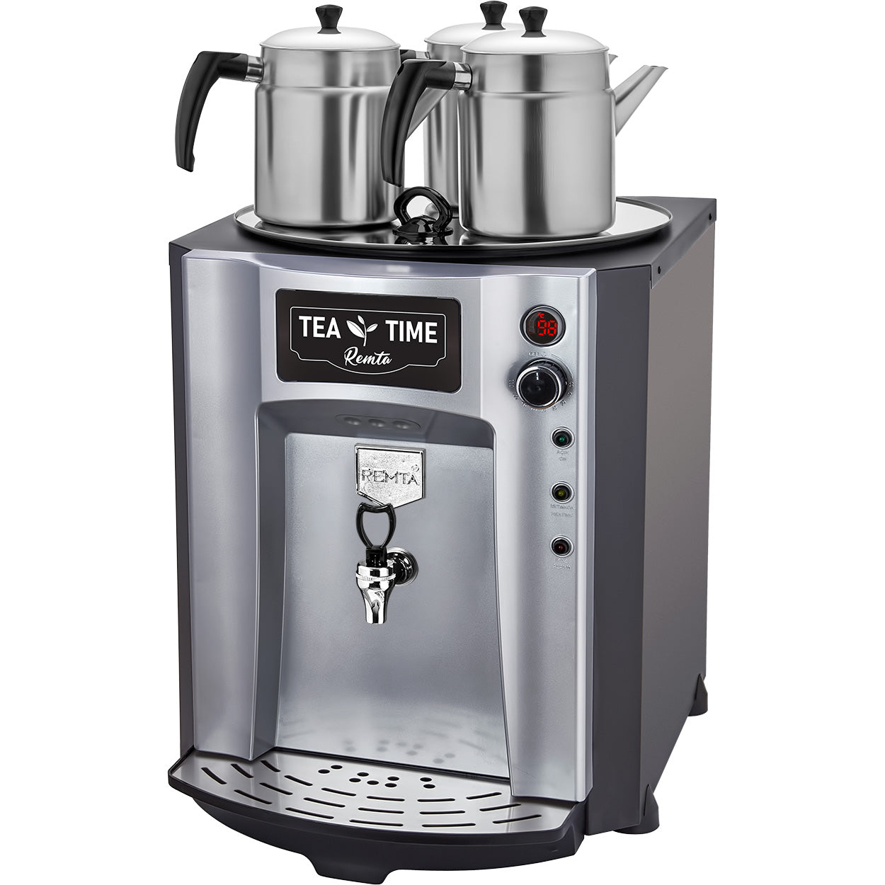 Remta 3 Demlikli 40 lt Premium Jumbo Çay Makinesi - DE10P