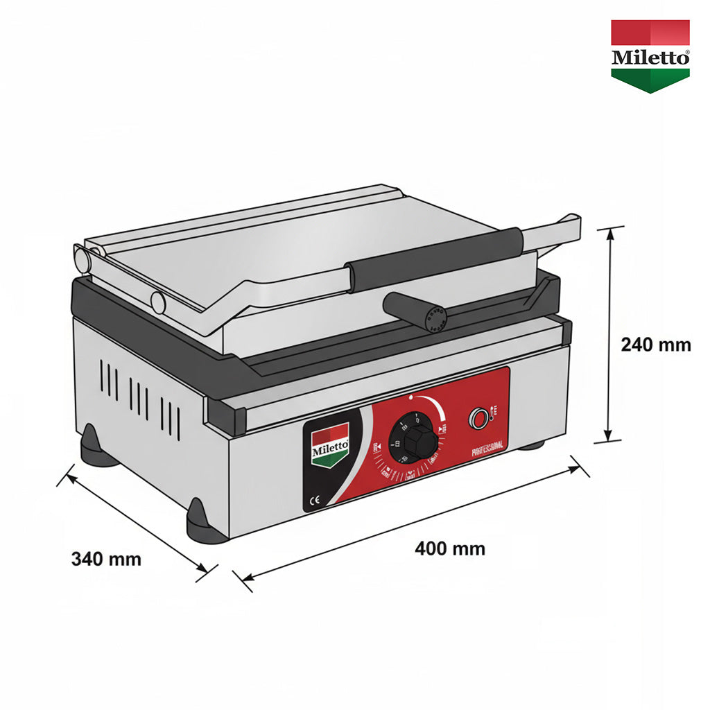 Miletto 12 Dilim Elektrikli Döküm Profesyonel Tost Makinesi - M12D