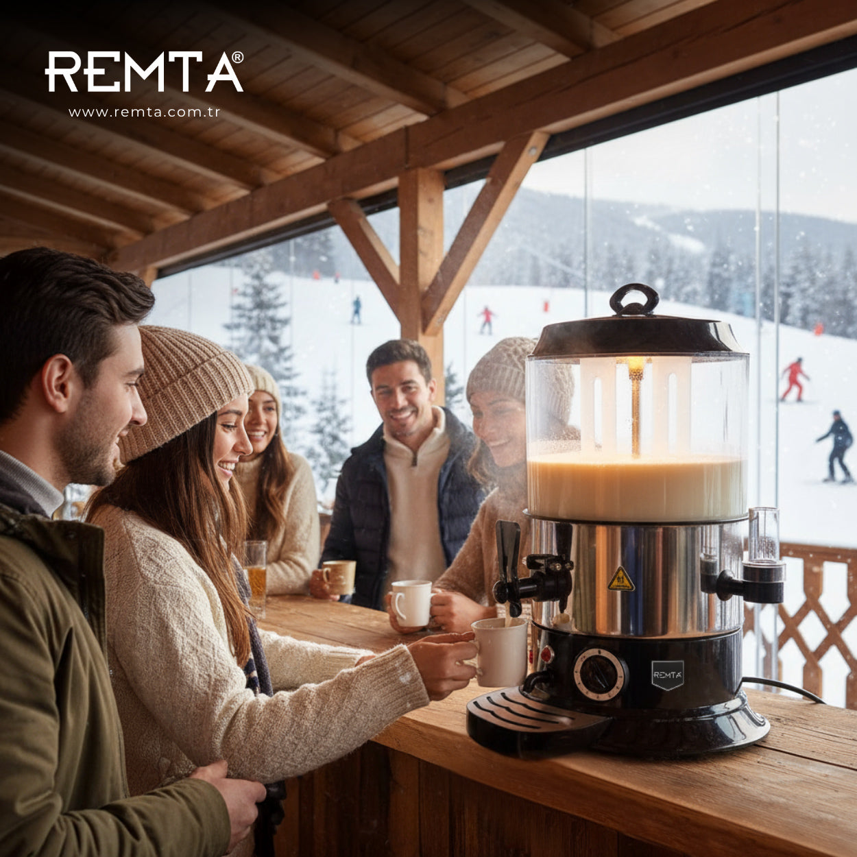 Remta Siyah Model Sahlep ve Sıcak Çikolata Isıtıcı 5 lt - CS3