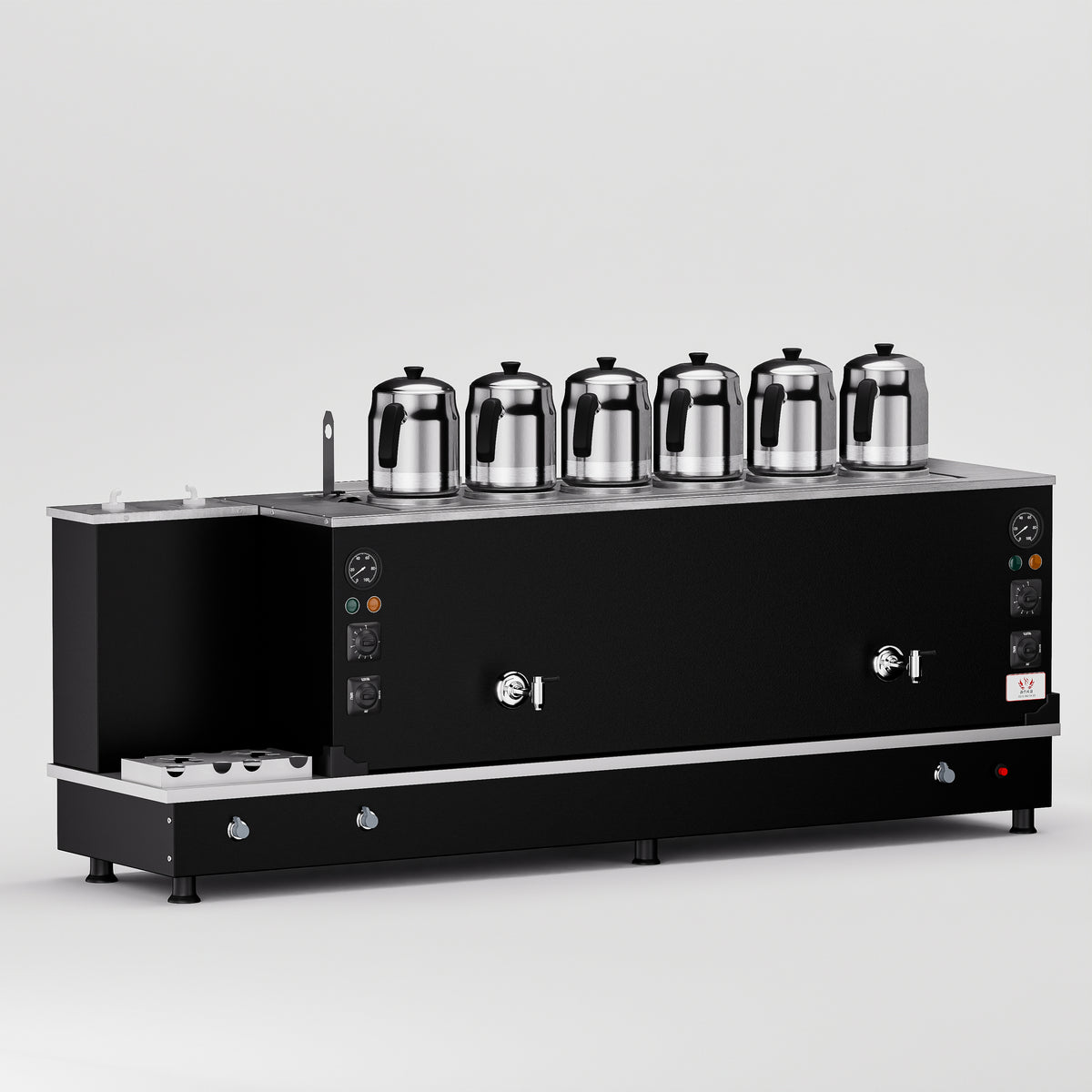 Statik Turbo Hibrit Çay Makinesi 60 LT - 6 Demlik