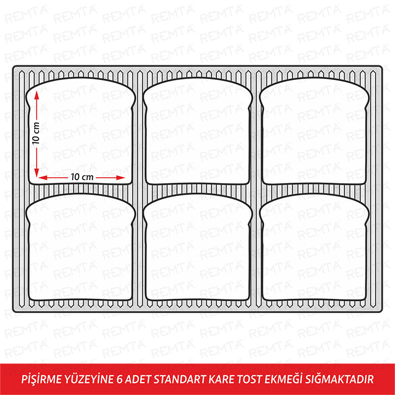 Remta 12 Dilim Tost Makinası Elektrikli - R71