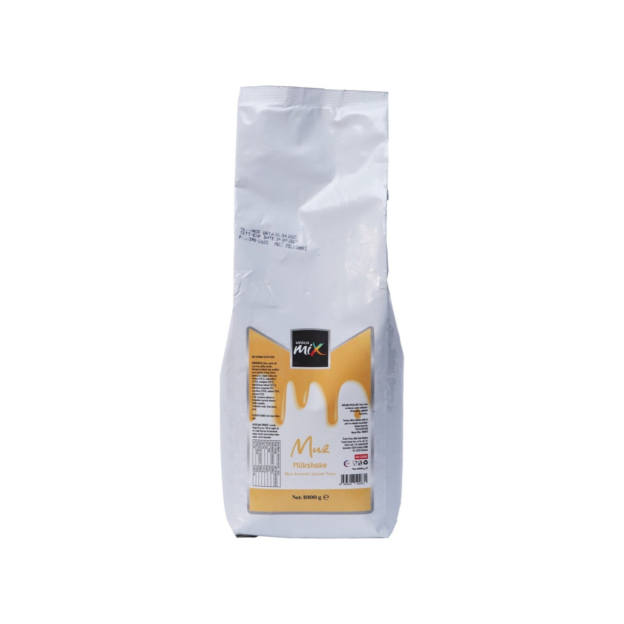 Unicomix Muz Milkshake İçecek Tozu, 1000 GR