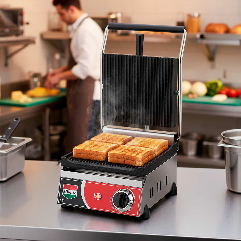 Miletto 8 Dilim Elektrikli Döküm Profesyonel Tost Makinesi - M08D
