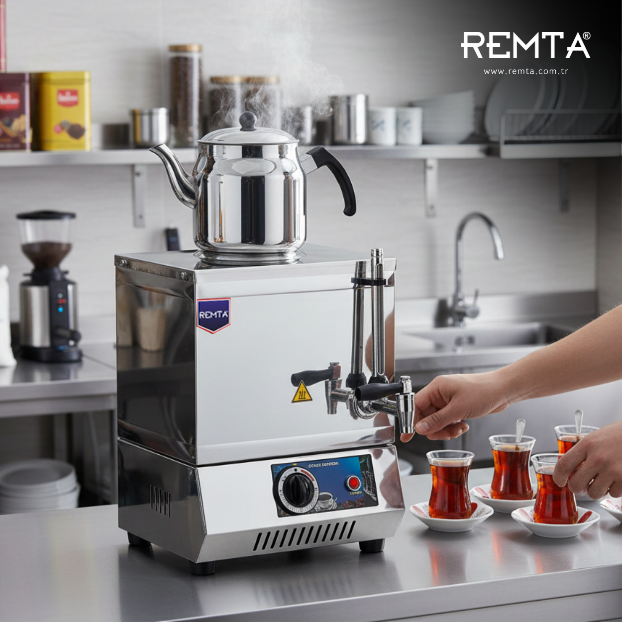 Remta 15 Model Elektrikli Çay Ocağı 14 lt (Pleytsiz)