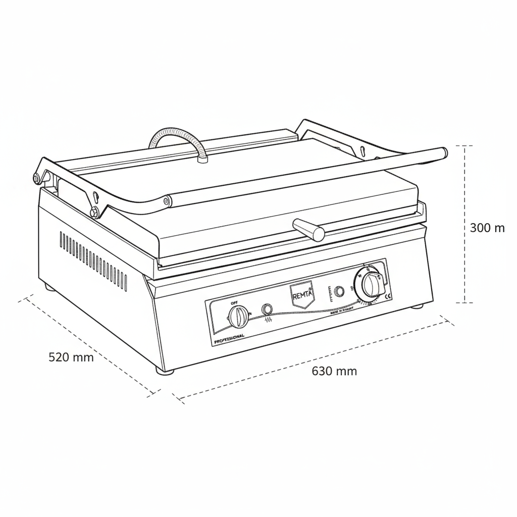 Remta 30 Dilim Lüx Tost Makinası Elektrikli - R68