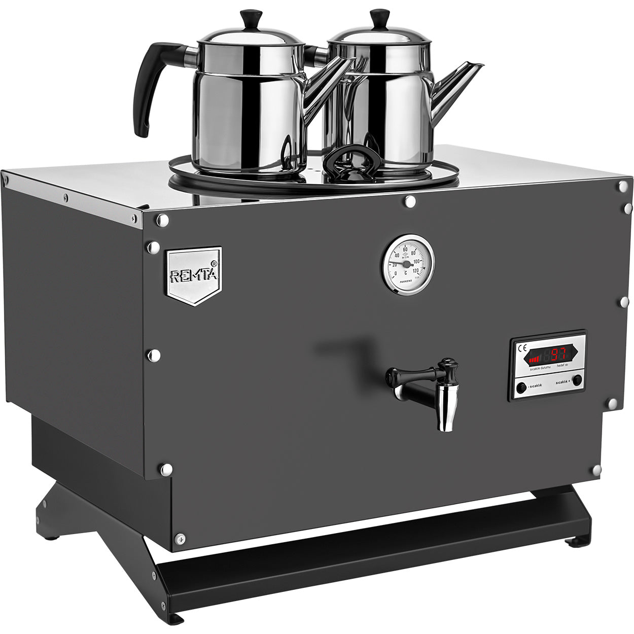 Remta Çift Cidarlı 2 Demlikli Elektrikli Kahveci Ocağı 21,5 lt Şamandıralı - EP02(L)