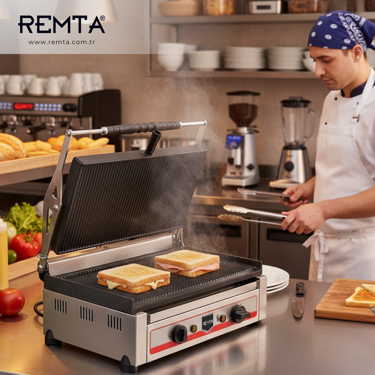 Remta 20 Dilim Premium Tost Makinası Elektrikli - R79