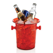 Biradlı BRD-4639 Acrylic Bottle Bucket, 21x21.5 cm, Red