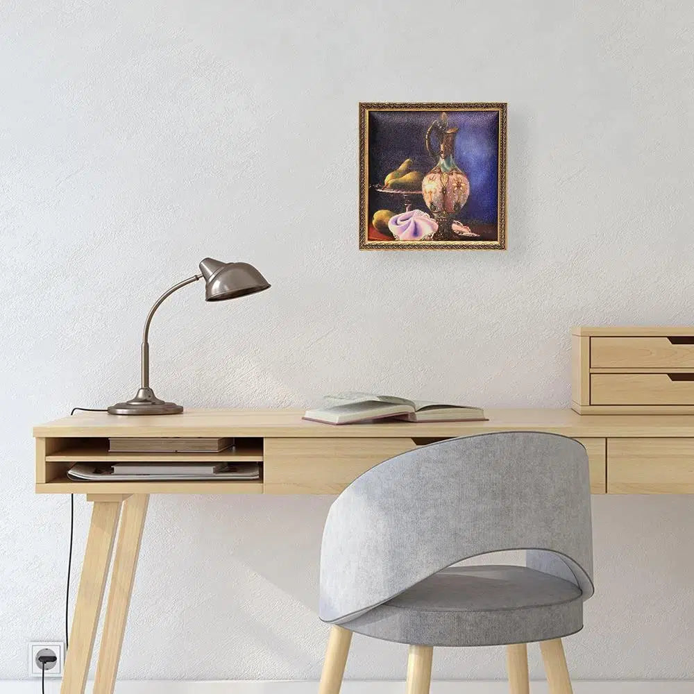 Altın İşlemeli İbrik Tablo Çikolata Kutusu Takımı 25 Bölmeli 25x25 cm