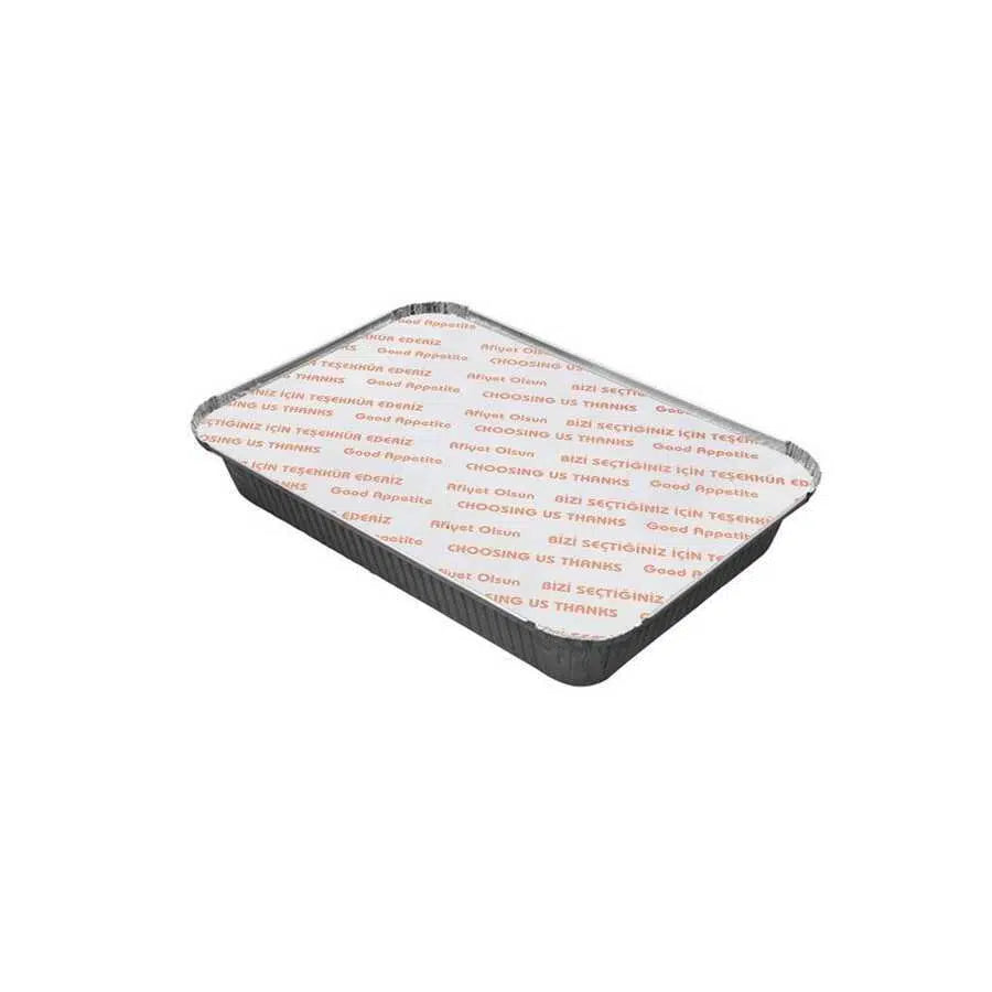 Alüminyum Küçük Tepsi Kapak 2500 gr - 100 Adet