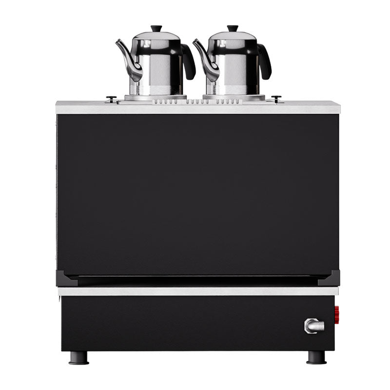 Anka Pro Plus Otomatik 2 Demlikli Çay Kazanı, 20 L, Elektrikli+Gazlı, Siyah