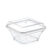 Asos Kapaklı Plastik Kare Tatlı Kabı 260 cc