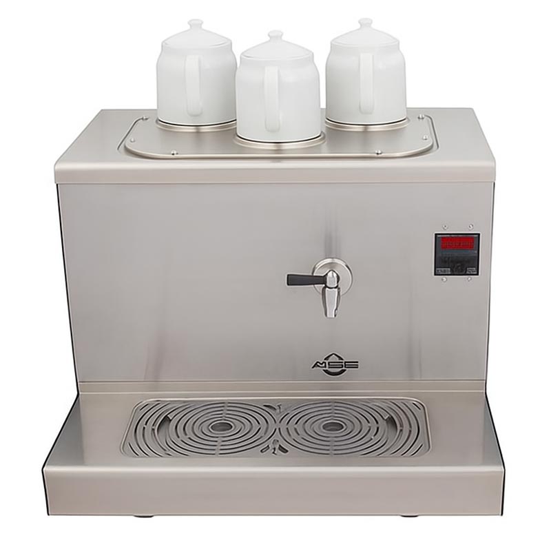 Ateşe Cappadocia Dijital 3 Demlikli Çay Kazanı, 30 L, Elektrikli, Inox