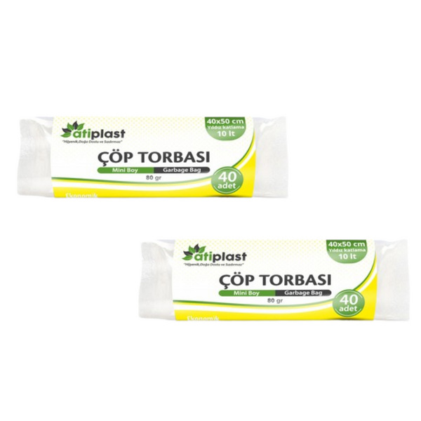 Atiplast Çöp Torbası Mini 40x50 cm (80 gr)