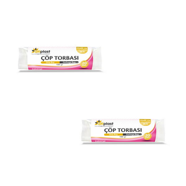 Atiplast Çöp Torbası Orta Boy 55x60 cm (150 gr)