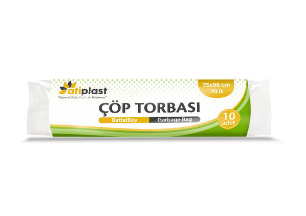 Atiplast Siyah Çöp Torbası 75x90 cm (150 gr)