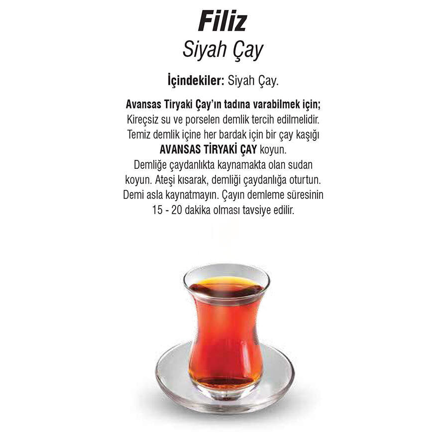 Avansas Filiz Siyah Çay 1000 g