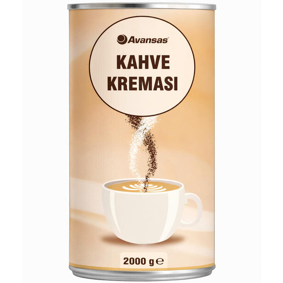 Avansas Kahve Kreması 2000 g Teneke Kutu