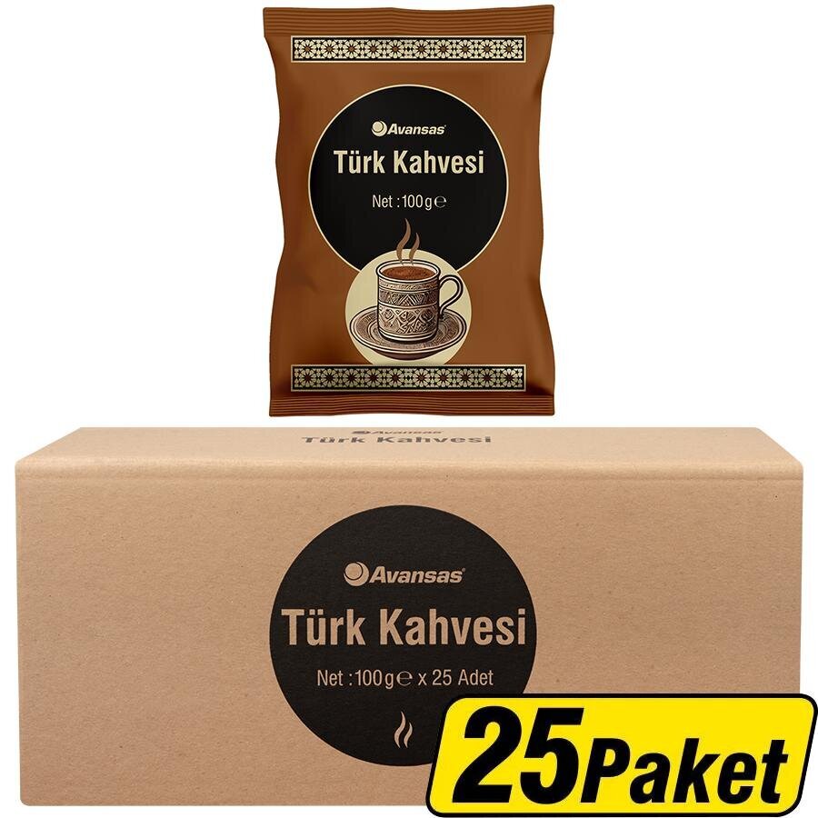 Avansas Türk Kahvesi 100 g x 25'li