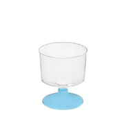 Ayaklı Shot Bardağı Mavi 50 ml - 6 Adet