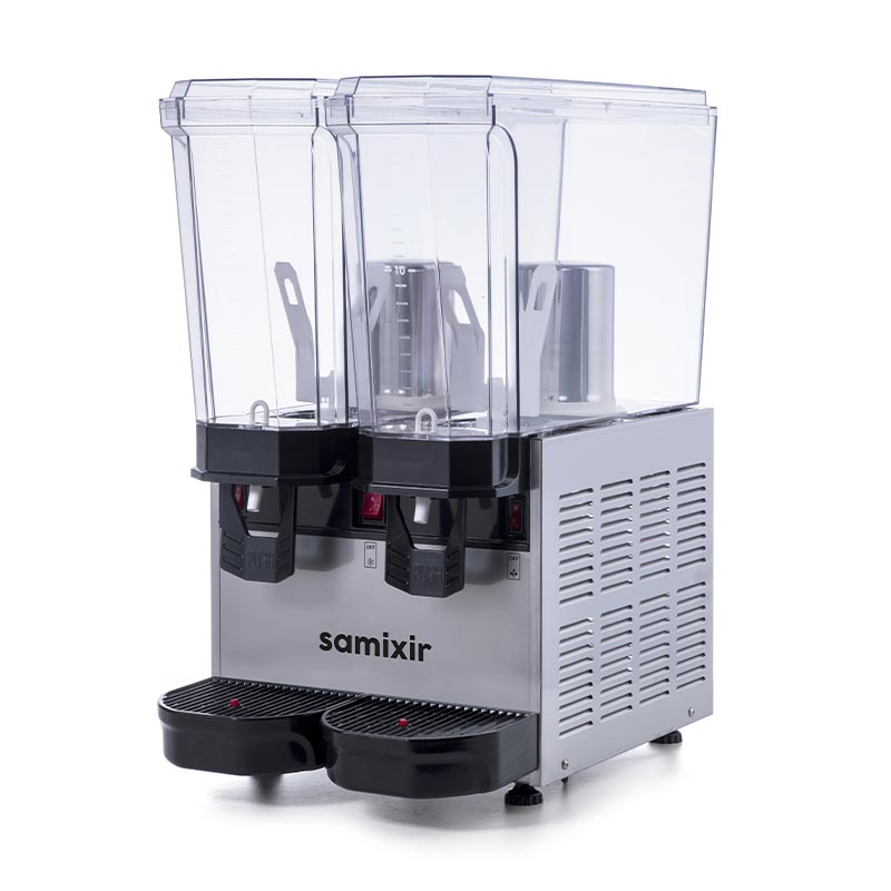 Samixir 40.MMI Klasik Twin Soğuk İçecek Dispenseri, 20+20 L, Karıştırıcılı, Inox