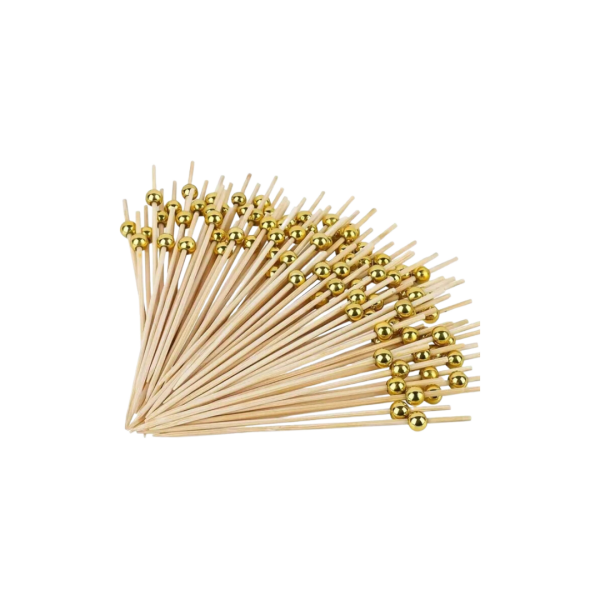 Bambu Altın İnci Kürdan 12 cm