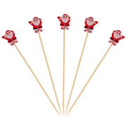 Bambu Dekoratif Noel Baba Kürdan 12 cm