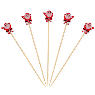 Bambu Dekoratif Noel Baba Kürdan 12 cm