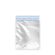 Bantlı Metalize Hediye Paketi Gümüş 12x17 cm - 100 Adet