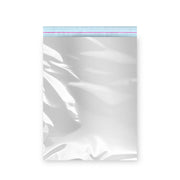 Bantlı Metalize Hediye Paketi Gümüş 30x35 cm - 100 Adet