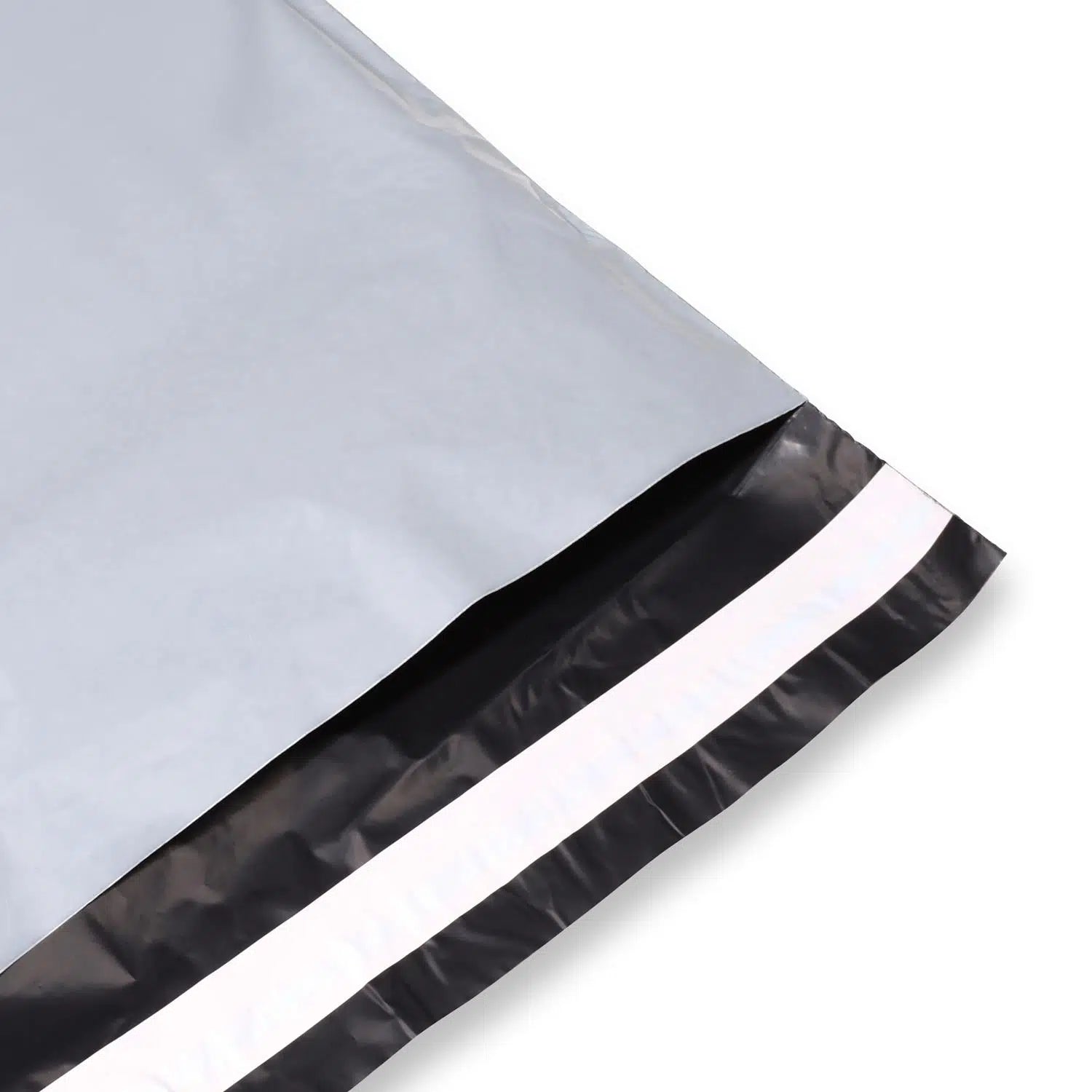 Baskısız Cepli Gri Kargo Poşeti 30x37+5 cm - 100 Adet