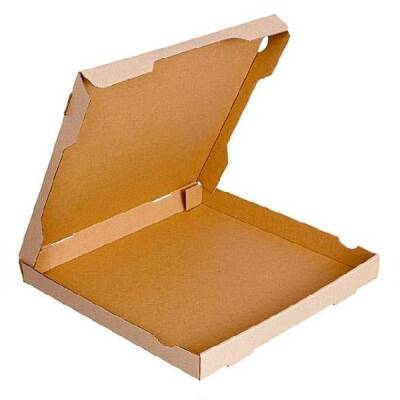 Baskısız Kraft Pizza Kutusu 33x33x3,5 cm