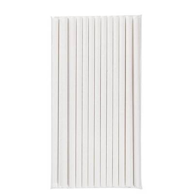 Beyaz Frozen Kağıt Pipet 8 x 204 mm