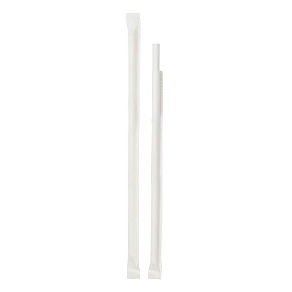 Beyaz Kağıt Pipet Kağıt Sargılı 6 x 197 mm
