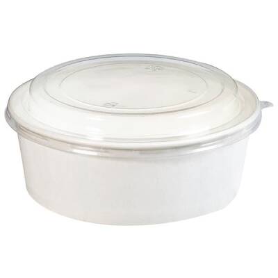 Arnes Beyaz Karton Salata Kasesi 1100 cc