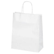 Beyaz Kraft Çanta Orta Boy 25x12x31 cm