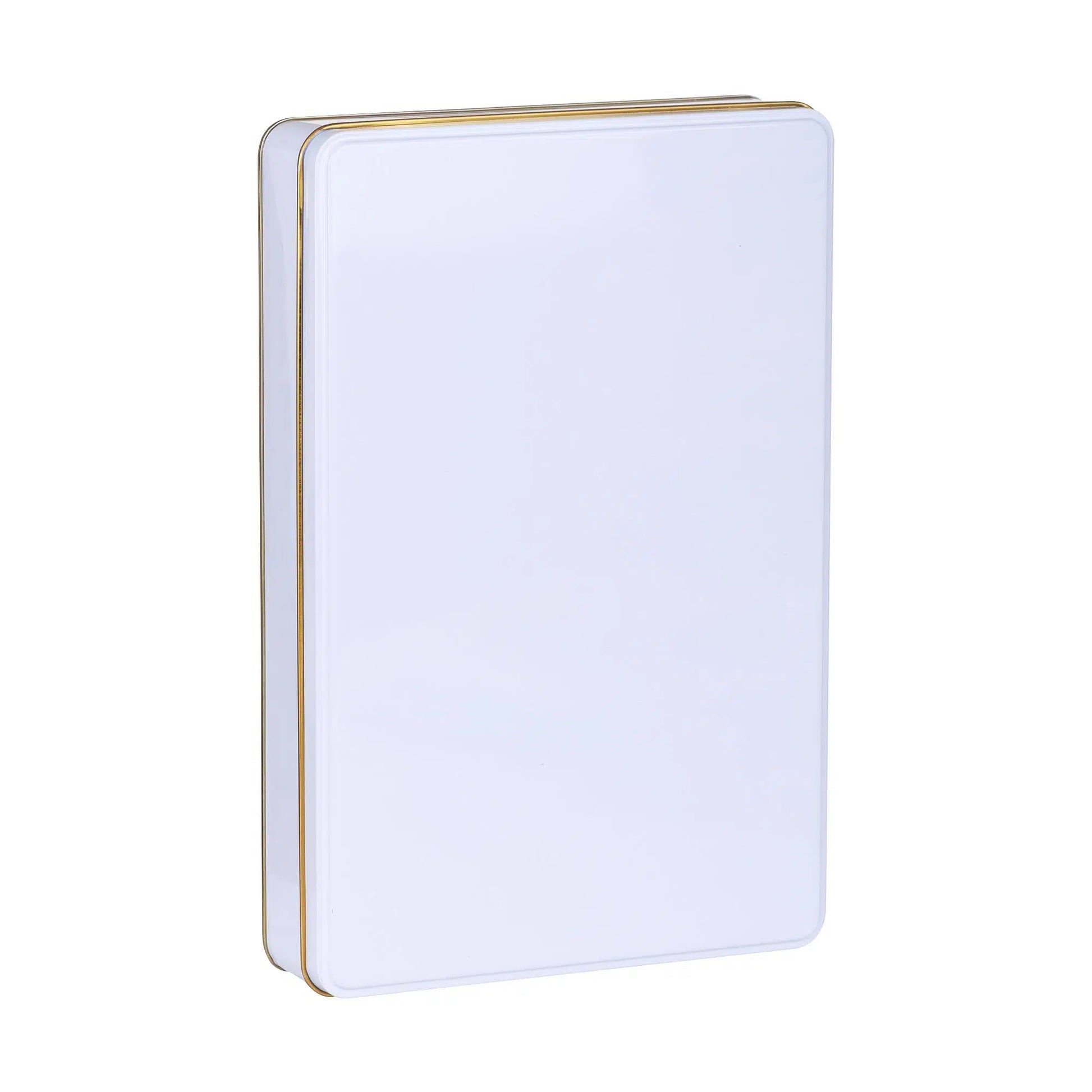 Beyaz Metal Kutu 30x20x4,5 cm