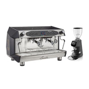 Bezzera Arcadia DE PID Espresso Kahve Makinesi, 2 Gruplu + Fiorenzato F64E Kahve Değirmeni, Siyah