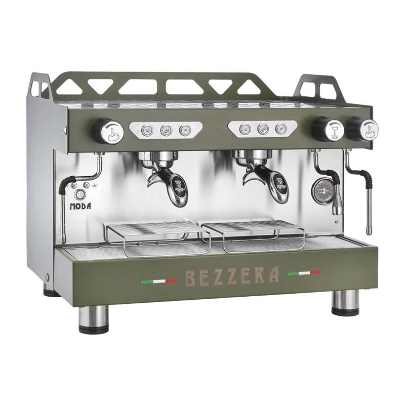 Bezzera MODA DE Tall Cup Tam Otomatik Espresso Kahve Makinesi, 2 Gruplu, Yeşil