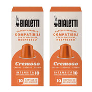 Bialetti Cremoso Nespresso Uyumlu Kapsül Kahve, 2x10 Adet