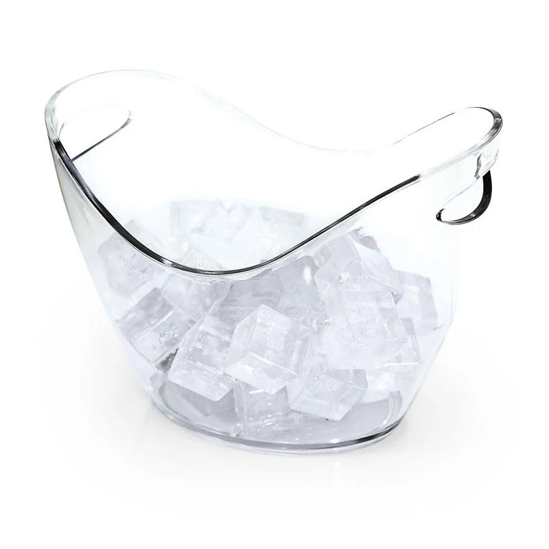 Biradlı Groovy GRV-S-107 Akrilik Şişe Kovası, 35x26x26 cm, 8 L, Şeffaf