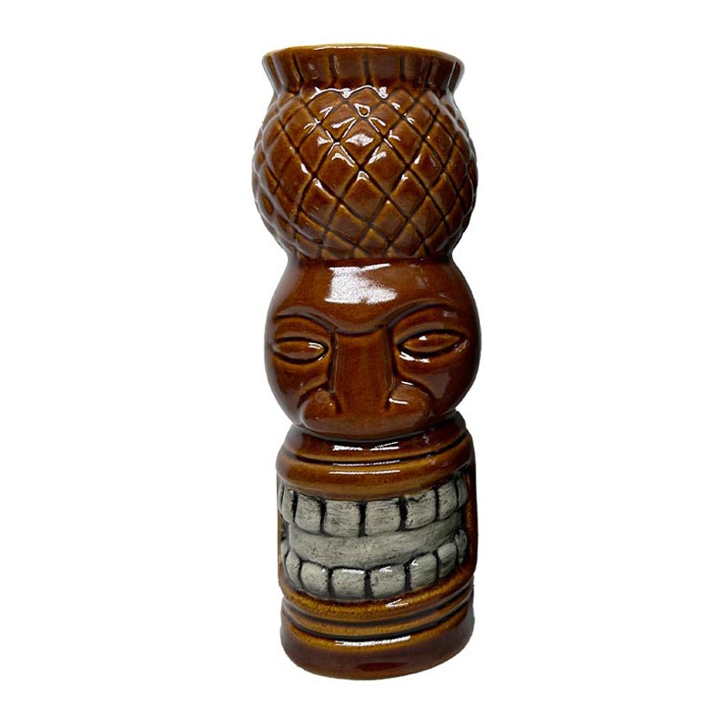 Biradlı GRV-20230 Seramik Tiki Kokteyl Bardağı, 7x21 cm, 550 cc