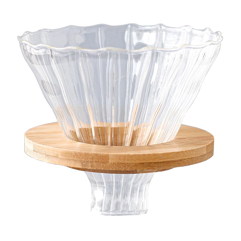 Black Goat V60 02 Cam Dripper, Şeffaf