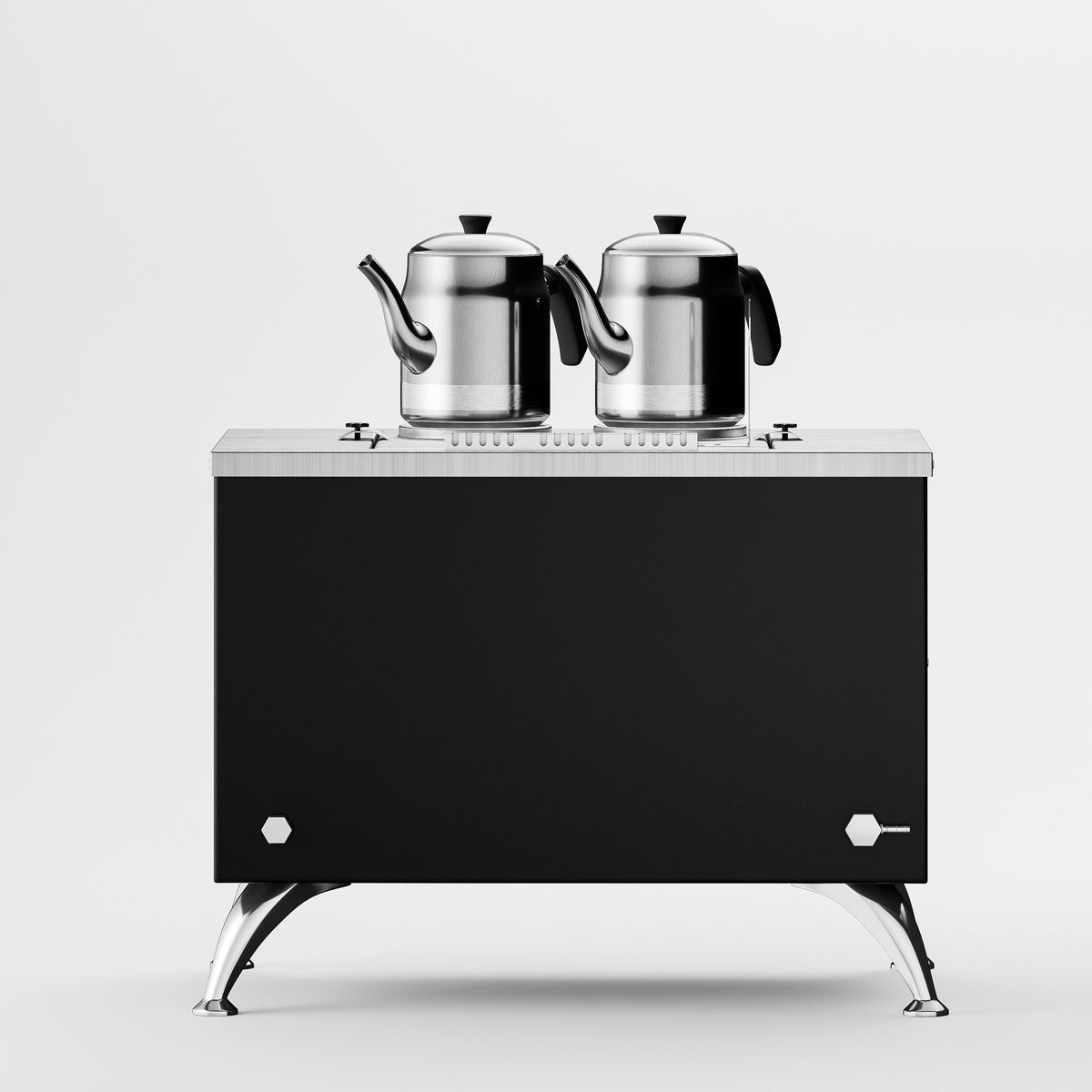 Black Pro Compact Elektrikli Çay Makinesi 20 LT 2 Demlik arka görünüm