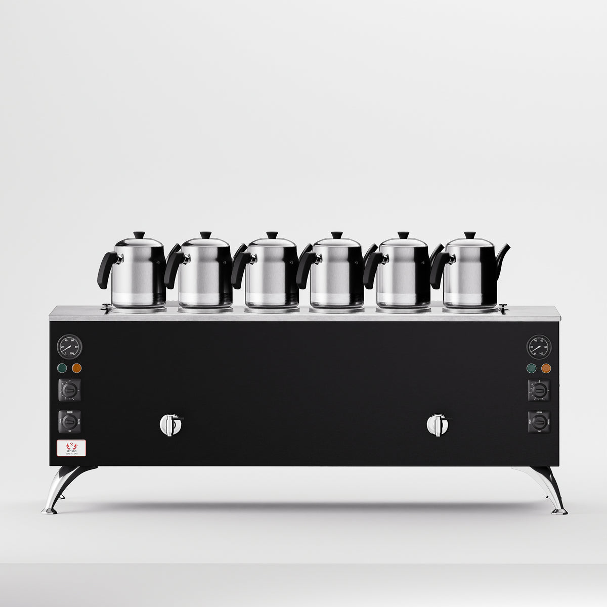 Black Pro Compact Elektrikli Çay Makinesi 60 LT 6 Demlik ön görünüm
